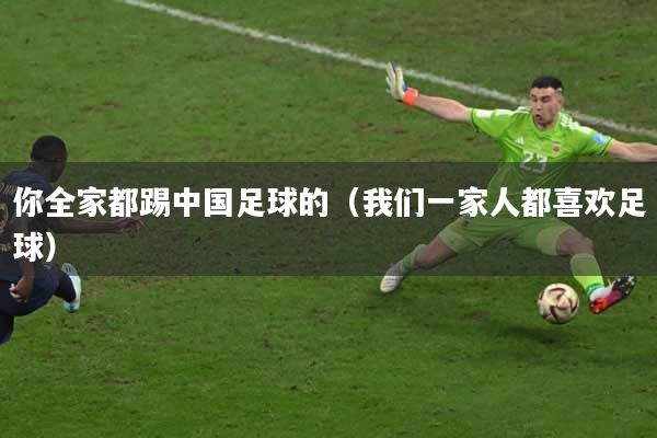 你全家都踢中国足球的（我们一家人都喜欢足球）